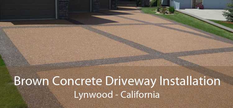 Brown Concrete Driveway Installation Lynwood - California