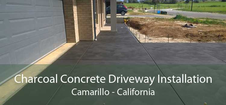 Charcoal Concrete Driveway Installation Camarillo - California