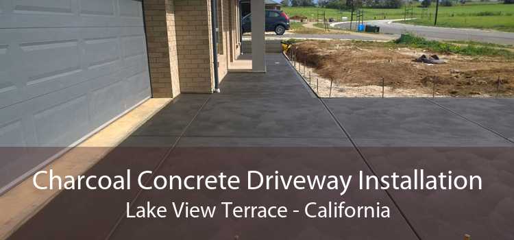 Charcoal Concrete Driveway Installation Lake View Terrace - California