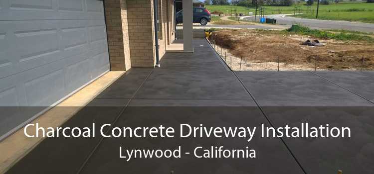Charcoal Concrete Driveway Installation Lynwood - California