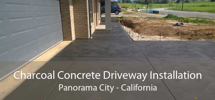 Charcoal Concrete Driveway Installation Panorama City - California