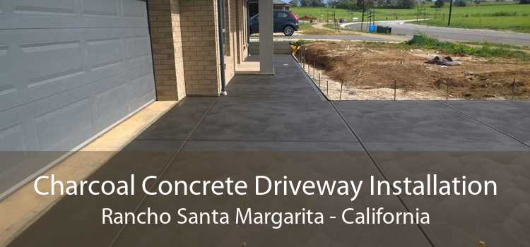 Charcoal Concrete Driveway Installation Rancho Santa Margarita - California
