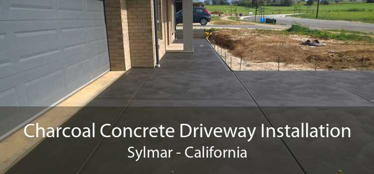 Charcoal Concrete Driveway Installation Sylmar - California