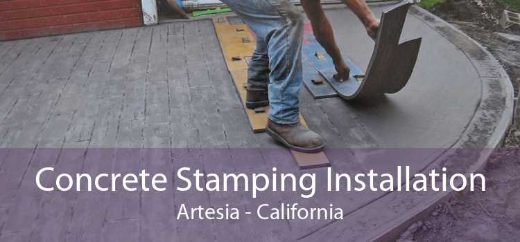 Concrete Stamping Installation Artesia - California