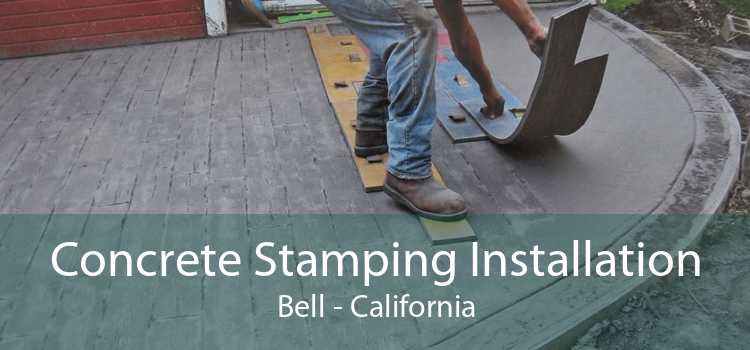 Concrete Stamping Installation Bell - California