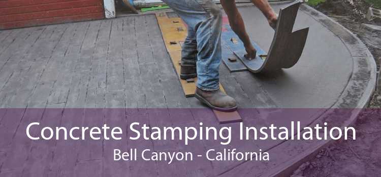 Concrete Stamping Installation Bell Canyon - California