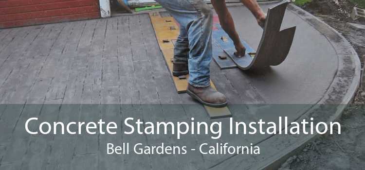 Concrete Stamping Installation Bell Gardens - California