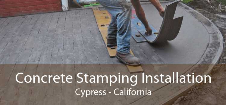 Concrete Stamping Installation Cypress - California