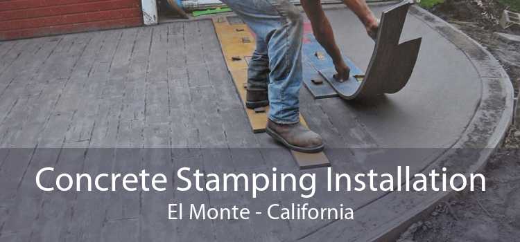 Concrete Stamping Installation El Monte - California