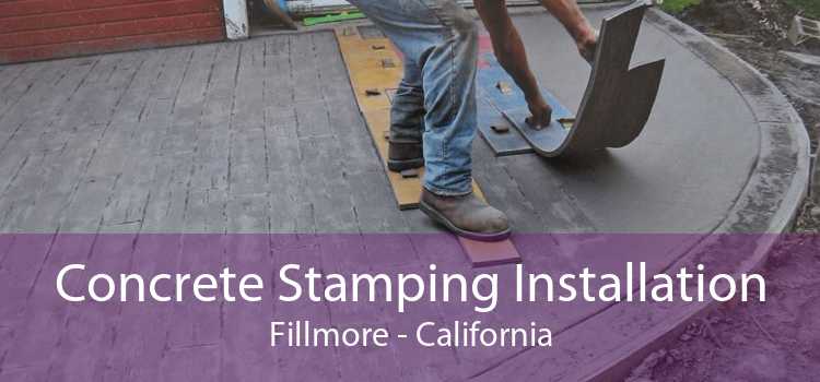 Concrete Stamping Installation Fillmore - California
