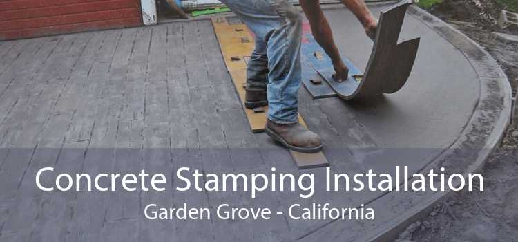 Concrete Stamping Installation Garden Grove - California
