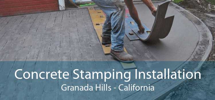 Concrete Stamping Installation Granada Hills - California