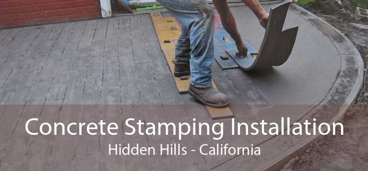Concrete Stamping Installation Hidden Hills - California
