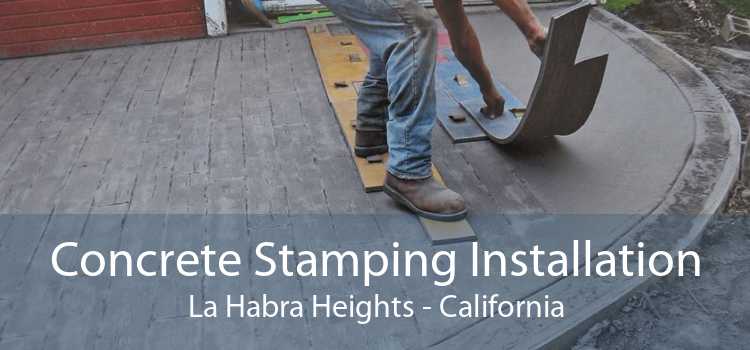 Concrete Stamping Installation La Habra Heights - California