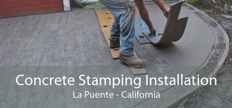 Concrete Stamping Installation La Puente - California