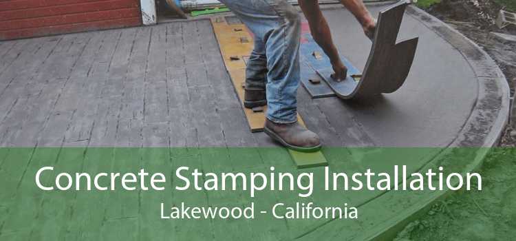 Concrete Stamping Installation Lakewood - California