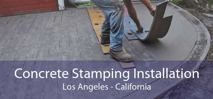 Concrete Stamping Installation Los Angeles - California
