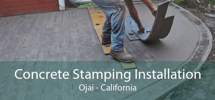 Concrete Stamping Installation Ojai - California