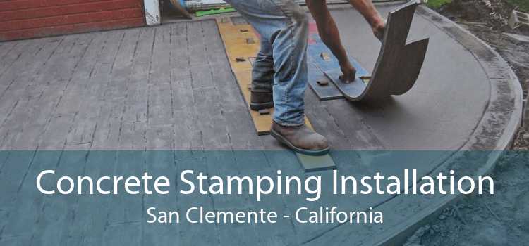 Concrete Stamping Installation San Clemente - California