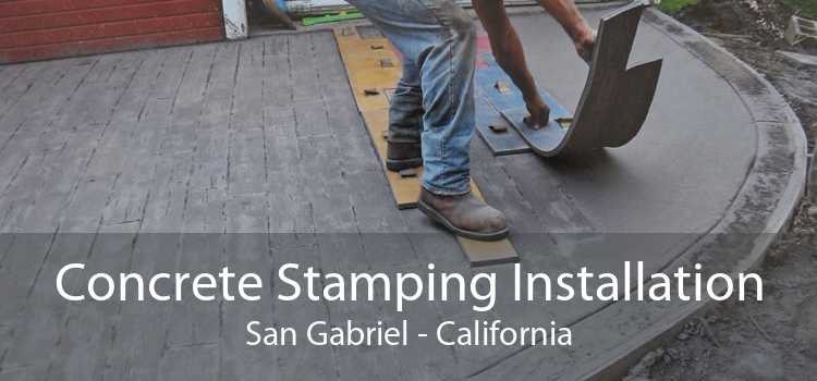 Concrete Stamping Installation San Gabriel - California