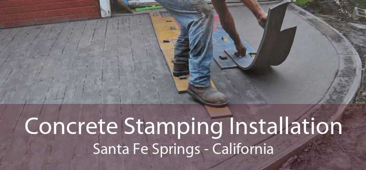 Concrete Stamping Installation Santa Fe Springs - California