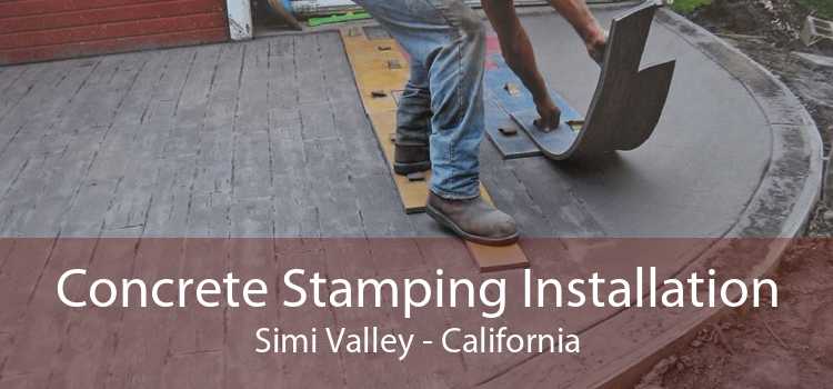 Concrete Stamping Installation Simi Valley - California