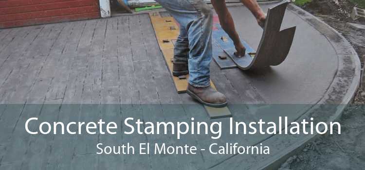 Concrete Stamping Installation South El Monte - California