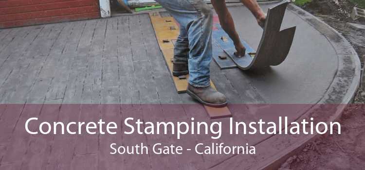 Concrete Stamping Installation South Gate - California