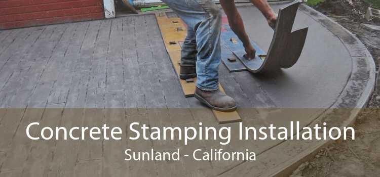 Concrete Stamping Installation Sunland - California