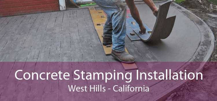 Concrete Stamping Installation West Hills - California