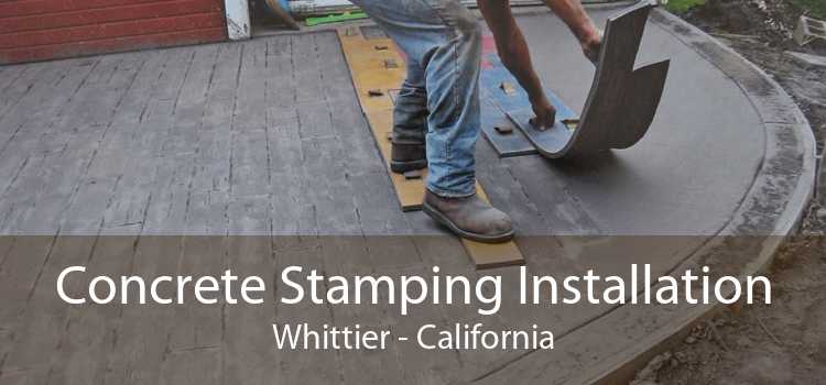 Concrete Stamping Installation Whittier - California