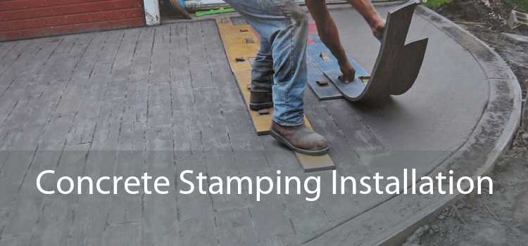 Concrete Stamping Installation 
