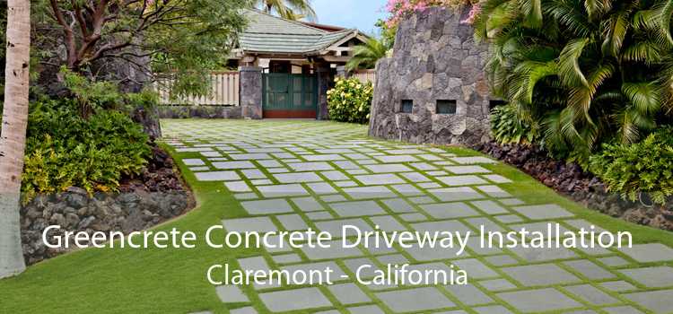 Greencrete Concrete Driveway Installation Claremont - California