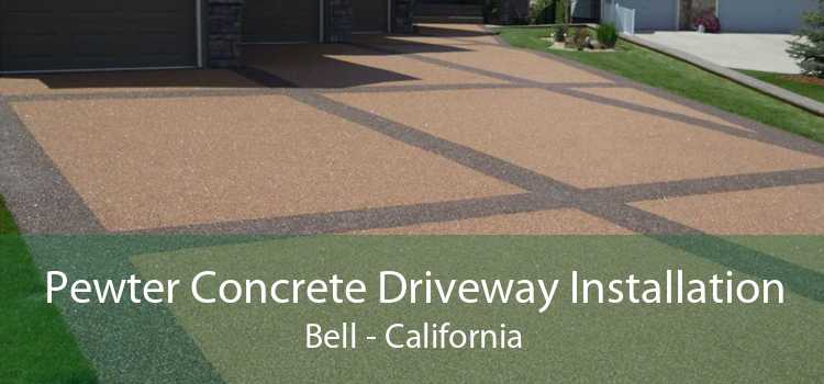 Pewter Concrete Driveway Installation Bell - California