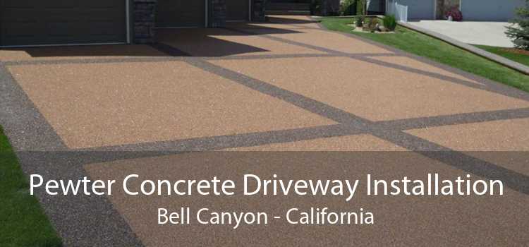 Pewter Concrete Driveway Installation Bell Canyon - California