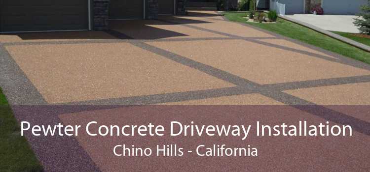 Pewter Concrete Driveway Installation Chino Hills - California
