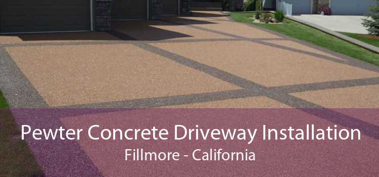 Pewter Concrete Driveway Installation Fillmore - California