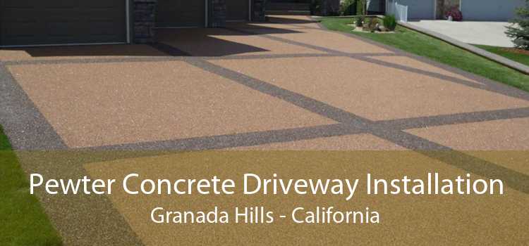 Pewter Concrete Driveway Installation Granada Hills - California