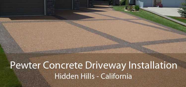 Pewter Concrete Driveway Installation Hidden Hills - California