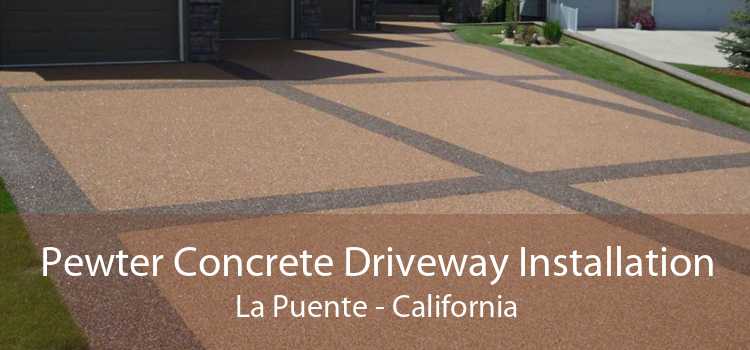 Pewter Concrete Driveway Installation La Puente - California