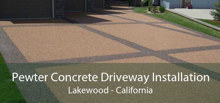 Pewter Concrete Driveway Installation Lakewood - California
