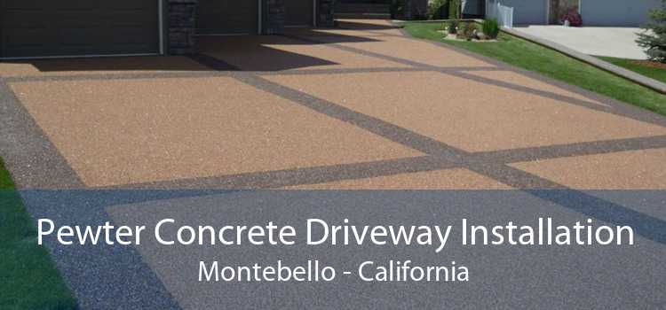 Pewter Concrete Driveway Installation Montebello - California