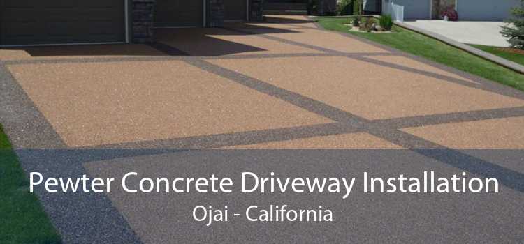 Pewter Concrete Driveway Installation Ojai - California