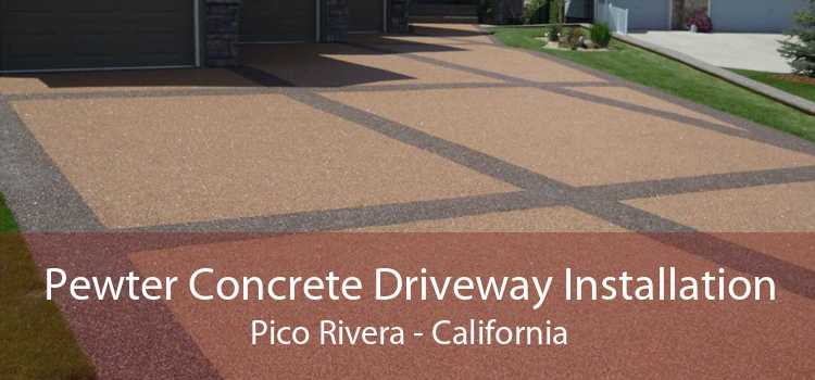 Pewter Concrete Driveway Installation Pico Rivera - California