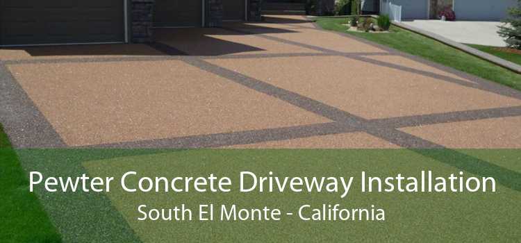 Pewter Concrete Driveway Installation South El Monte - California