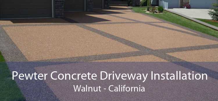 Pewter Concrete Driveway Installation Walnut - California