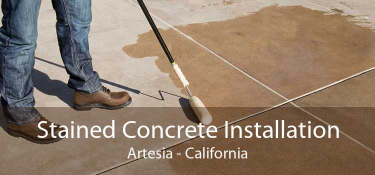 Stained Concrete Installation Artesia - California