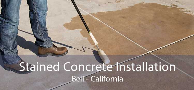 Stained Concrete Installation Bell - California