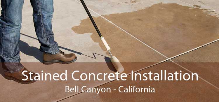 Stained Concrete Installation Bell Canyon - California