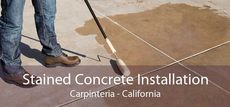 Stained Concrete Installation Carpinteria - California